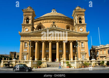 Église de l'Assomption de Notre-Dame, rotonde de Mosta, Mosta, Malte Banque D'Images