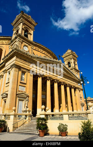 Église de l'Assomption de Notre-Dame, rotonde de Mosta, Mosta, Malte Banque D'Images