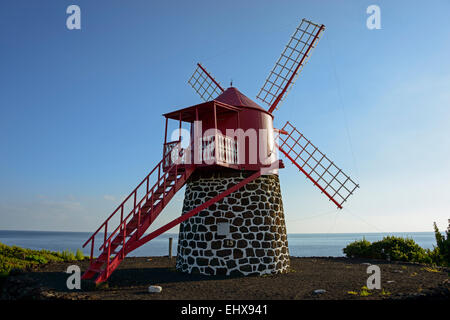 Moulin, São João, l'île de Pico, Açores, Portugal Banque D'Images