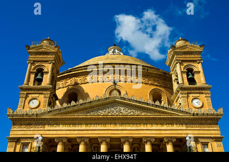 Église de l'Assomption de Notre-Dame, rotonde de Mosta, Mosta, Malte Banque D'Images