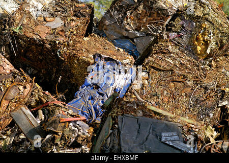 Déchets métalliques industriels prêts à être recyclés Banque D'Images