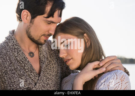 Close up portrait of young romantic Banque D'Images