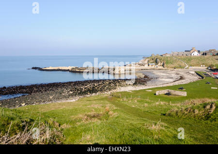 Portmuck Islandmagee, Harbour, comté d'Antrim, en Irlande du Nord Banque D'Images