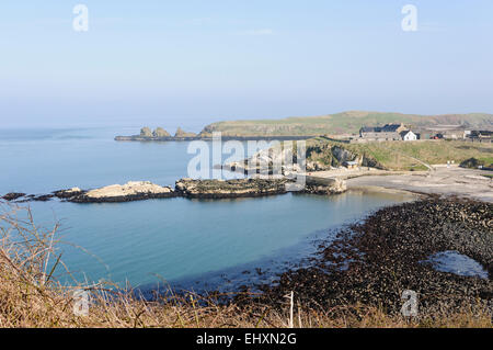 Portmuck Islandmagee, Harbour, comté d'Antrim, en Irlande du Nord Banque D'Images