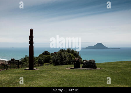 Le Kaputerangi site Pa à Whakatane, Nouvelle Zélande Banque D'Images