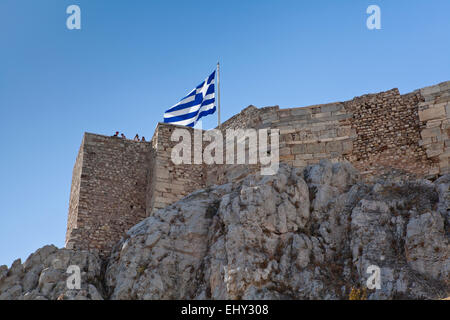 L'acropole d'Athènes en Grèce. Banque D'Images