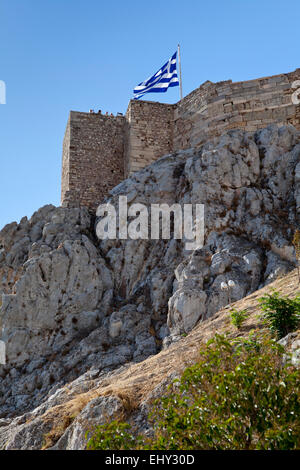 L'acropole d'Athènes en Grèce. Banque D'Images