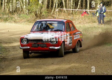 Ford Escort MK1 voiture rallye Banque D'Images