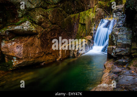 Sabbaday Falls, le long de l'autoroute Kancamagus à White Mountain National Forest, New Hampshire. Banque D'Images