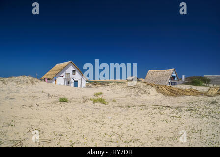 Maisons de dunes près de Cabo Polonio en Uruguay, Amérique du Sud Banque D'Images