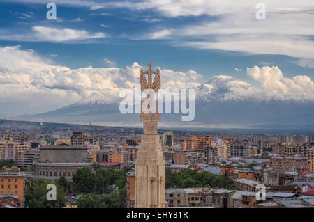 La ville d'Erevan, capitale de l'Arménie Banque D'Images