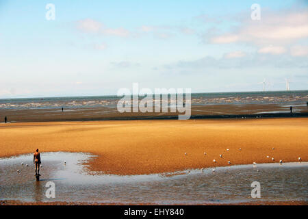 Un autre endroit crosby beach uk Banque D'Images