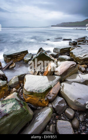 Kimmeridge Bay à Côte jurassique dans le Dorset Banque D'Images