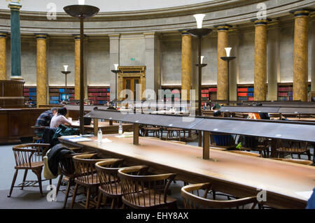 Wolfson, Salle de lecture de la bibliothèque centrale de Manchester, Manchester Banque D'Images