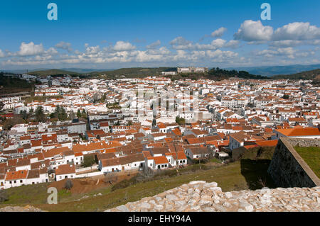 Vue panoramique, Aracena, Huelva province, région d'Andalousie, Espagne, Europe Banque D'Images