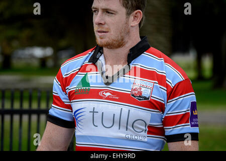 Sydney, Australie. 17 mars, 2015. NSW Waratah player Jed Holloway portant son Districts du Sud Union club kit à la formation. Credit : MediaServicesAP/Alamy Live News Banque D'Images