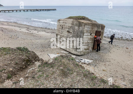 Gallipoli, en Turquie, WW1 Centenaire 2015 - Anzac Cove Banque D'Images