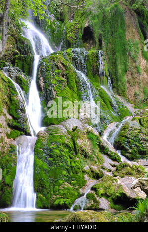 France, Europe, Jura, cascade, loue, cascade de syratus, franche-comte, mouthier haute Pierre Banque D'Images