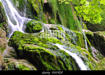 France, Europe, Jura, cascade, loue, cascade de syratus, franche-comte, mouthier haute Pierre Banque D'Images