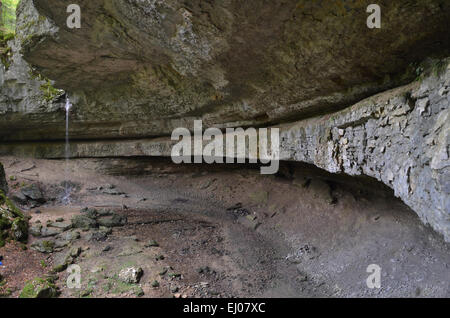 La Suisse, l'Europe, Jura, Goumois, Clos du Doubs, cascade, bief de Vautenaivre Banque D'Images