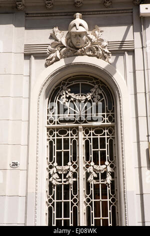 L'ARGENTINE, Buenos Aires, Almagro, Av, Rawson, de hauteur de fenêtre barrée maison Belle Epoque Banque D'Images