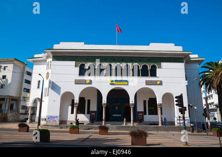 Bureau de poste principal (1918), la place Mohammed V, Ville Nouveller, Casablanca, côte Atlantique, Maroc, Afrique du Nord Banque D'Images