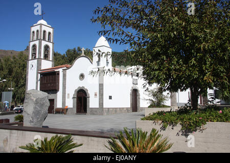 L'Espagne, l'Europe, Tenerife, Canaries, Santiago del Teide, village, église, Banque D'Images