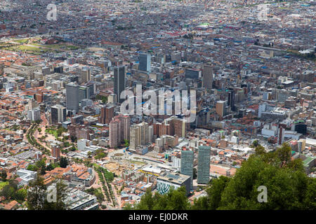 Amérique du Sud, Amérique latine, Colombie, ville, ville, villages, villes, vue sur ville, Bogota, capitale, sommaire, Banque D'Images