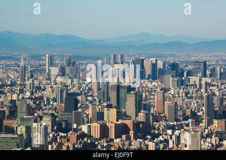 Akihabara, City, Japon, Asie, Kanda, le Kanto, Shinjuku, Tokyo, aérienne, l'architecture, automne, Metropolis, aucun peuple, panorama, Skyline Banque D'Images