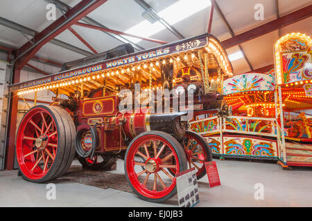 L'Angleterre, dans le Yorkshire, Fiely, la Collection Vintage de Scarborough Fair, tracteurs à vapeur Banque D'Images