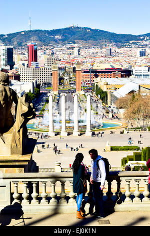 Paysage urbain. Barcelone, Catalogne, Espagne. Banque D'Images