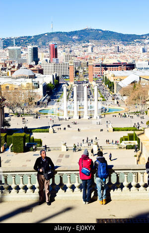 Paysage urbain. Barcelone, Catalogne, Espagne. Banque D'Images