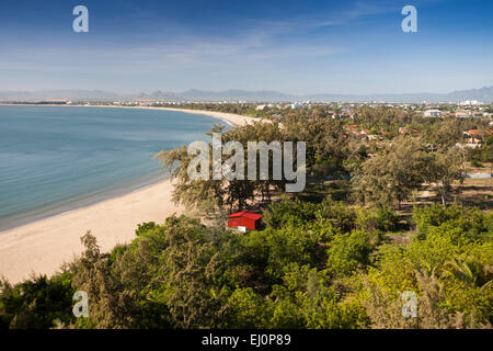 Plage, Mer, Saigon, Ninh, Chu, Resort, Phan, Rang, Ninh Thuan, de l'Asie, l'Asie, sur l'extérieur,,, Plage, côte, mer, palmiers, palm bea Banque D'Images