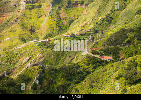 Anaga, vue, à l'extérieur, vue, montagnes, zones de montagne, paysage de montagne, bois de montagne, Europe, European, rochers, falaises, montagnes Banque D'Images