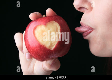 pomme d’amour Banque D'Images