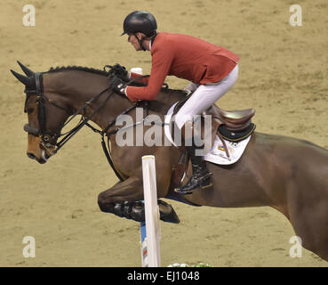 La suisse, Bâle, sports, aucun modèle-release, concours hippique, cso, compétition, l'équitation, Jos Lansink, obstacle, compet Banque D'Images