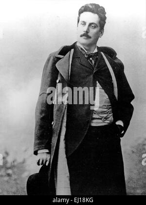 GIACOMO Puccini (1858-1924), compositeur d'opéra italien vers 1910 Banque D'Images