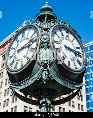 Zions First National Bank Horloge Historique - Salt Lake City - Utah Banque D'Images