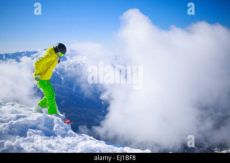 Snowboarder Banque D'Images