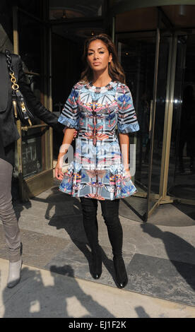 LFW s/s 2015 - Temperley - Arrivées avec : Nicole Scherzinger Où : London, Royaume-Uni Quand : 14 mai 2014 Banque D'Images