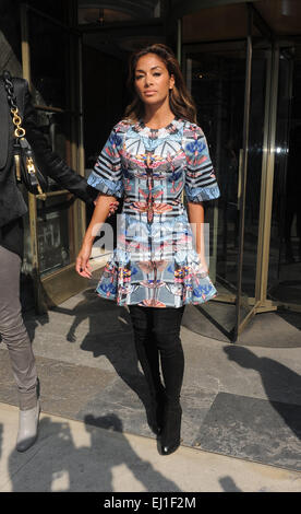 LFW s/s 2015 - Temperley - Arrivées avec : Nicole Scherzinger Où : London, Royaume-Uni Quand : 14 mai 2014 Banque D'Images