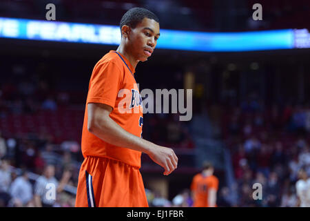 Philadelphia, PA, US. 18 Mar, 2015. Bucknell Bison guard STEPHEN BROWN (2) illustré lors du premier tour de jeu de basket-ball de NIT entre les Bucknell Bison et Temple Owls joué au Liacouras Center de Philadelphie. Temple beat Bucknell 73-67. © Ken Inness/ZUMA/Alamy Fil Live News Banque D'Images