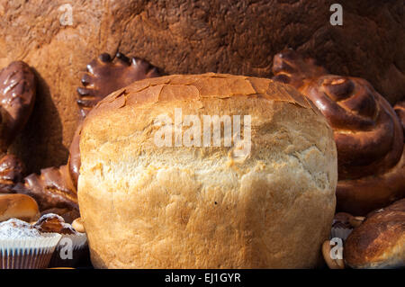 Assortiment de produits de boulangerie Pains produits par la très vaste, comprend des centaines de titres et est en constante évolution Banque D'Images