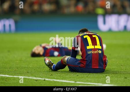 Barcelone, Espagne. 18 Mar, 2015. Neymar (Barcelone) Football/Football : Ligue des Champions Round 16 match entre FC Barcelona 1-0 Manchester City au Camp Nou à Barcelone, Espagne . © Kawamori Mutsu/AFLO/Alamy Live News Banque D'Images