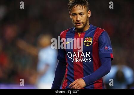 Barcelone, Espagne. 18 Mar, 2015. Neymar (Barcelone) Football/Football : Ligue des Champions Round 16 match entre FC Barcelona 1-0 Manchester City au Camp Nou à Barcelone, Espagne . © Kawamori Mutsu/AFLO/Alamy Live News Banque D'Images