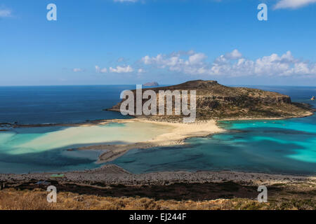 Des plages exotiques - Gramvousa/ lagon de Balos, Crète, Grèce Banque D'Images