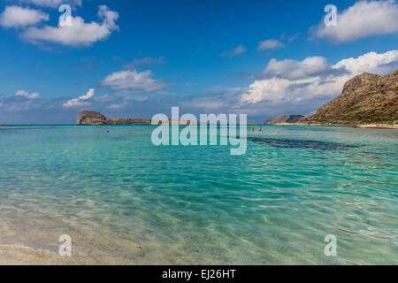 Des plages exotiques - Gramvousa/ lagon de Balos, Crète, Grèce Banque D'Images