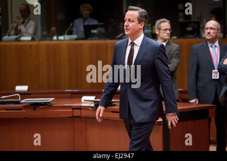 Bruxelles, Bxl, Belgique. Mar 20, 2015. Le Premier ministre britannique, David Cameron, avant secod réunion du Conseil européen de l'administration centrale de l'UE à Bruxelles, Belgique le 20.03.2015 par Wiktor Dabkowski Wiktor Dabkowski/crédit : ZUMA Wire/Alamy Live News Banque D'Images