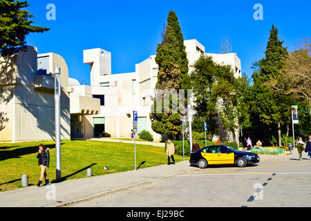 Musée, la Fondation Joan Miro. Barcelone, Catalogne, Espagne Banque D'Images