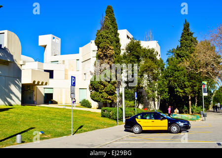 Musée, la Fondation Joan Miro. Barcelone, Catalogne, Espagne Banque D'Images
